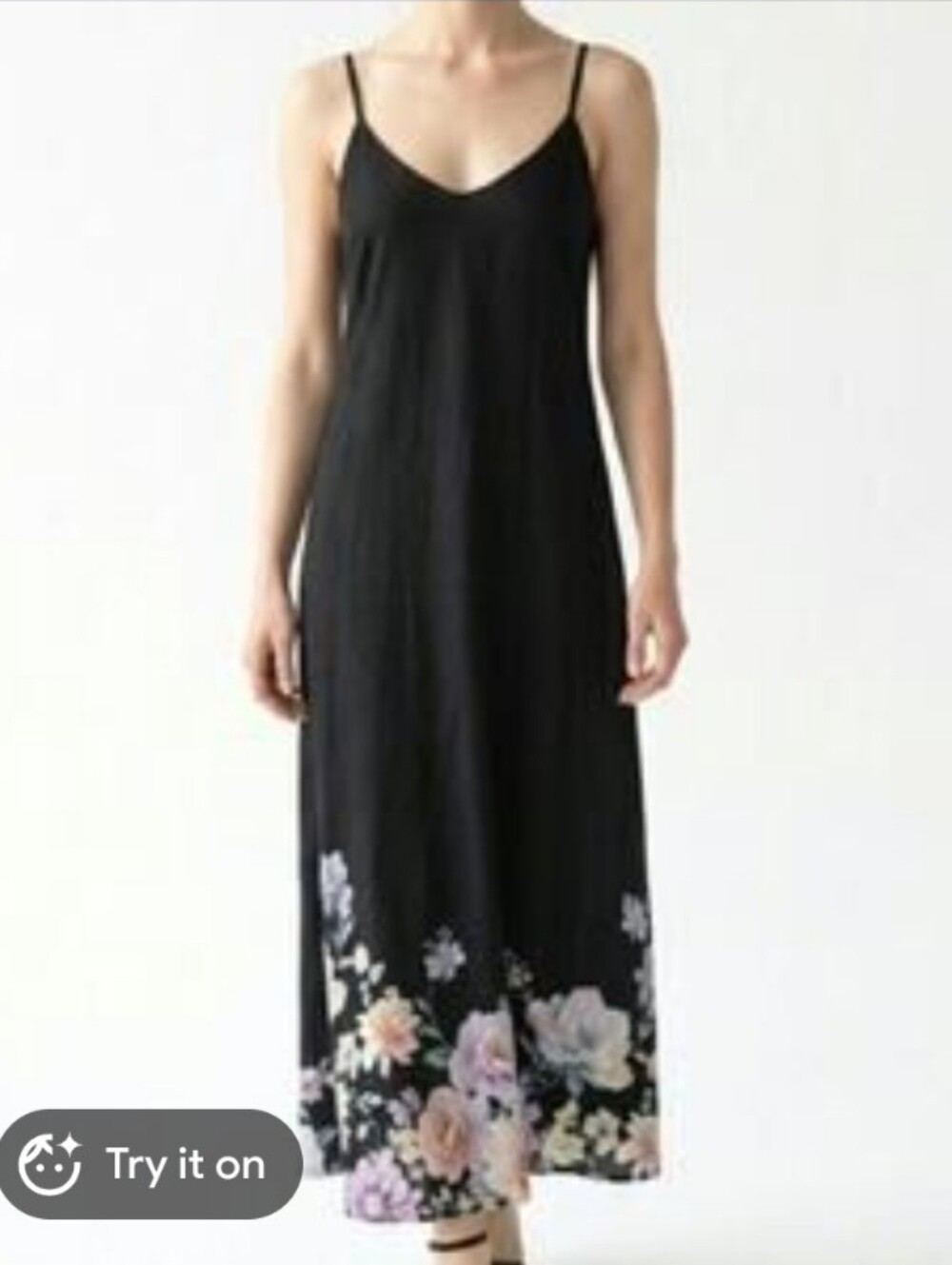 Le Regazze Italian Linen Floral Maxi Dress
